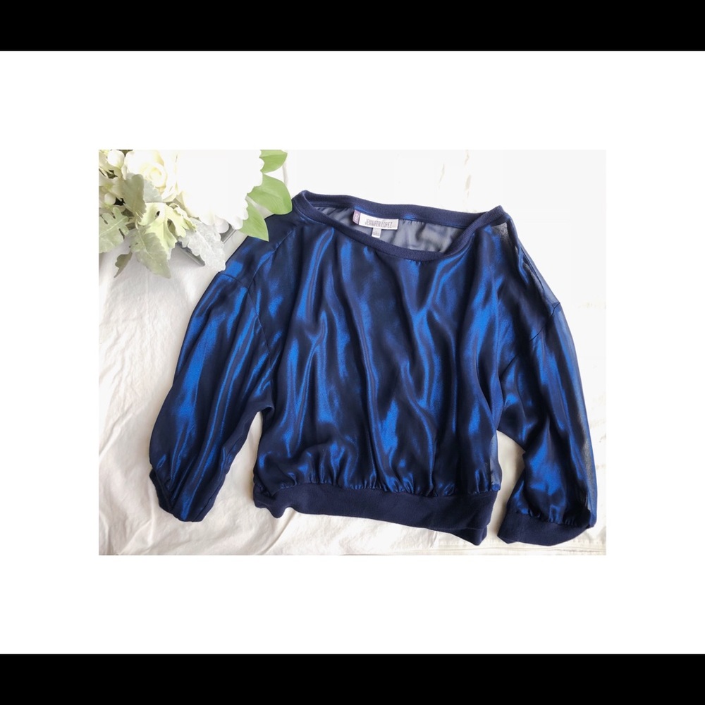 Jennifer Lopez sheer blouse